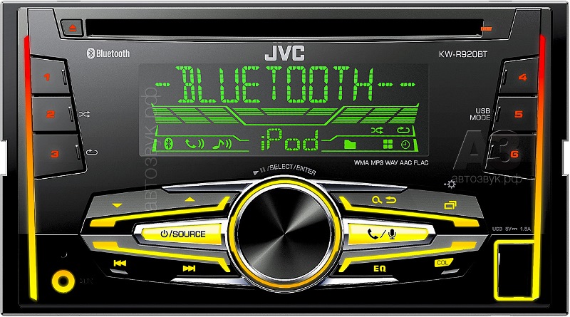 CD - ресивер JVC KW-R920BT 2DIN - фото